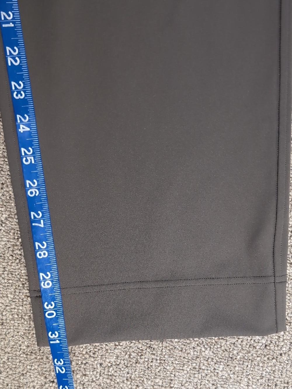 Lululemon Straight-Leg Mid-Rise Pant Luxtreme Graphite Grey Size Small x 31" - Picture 12 of 13